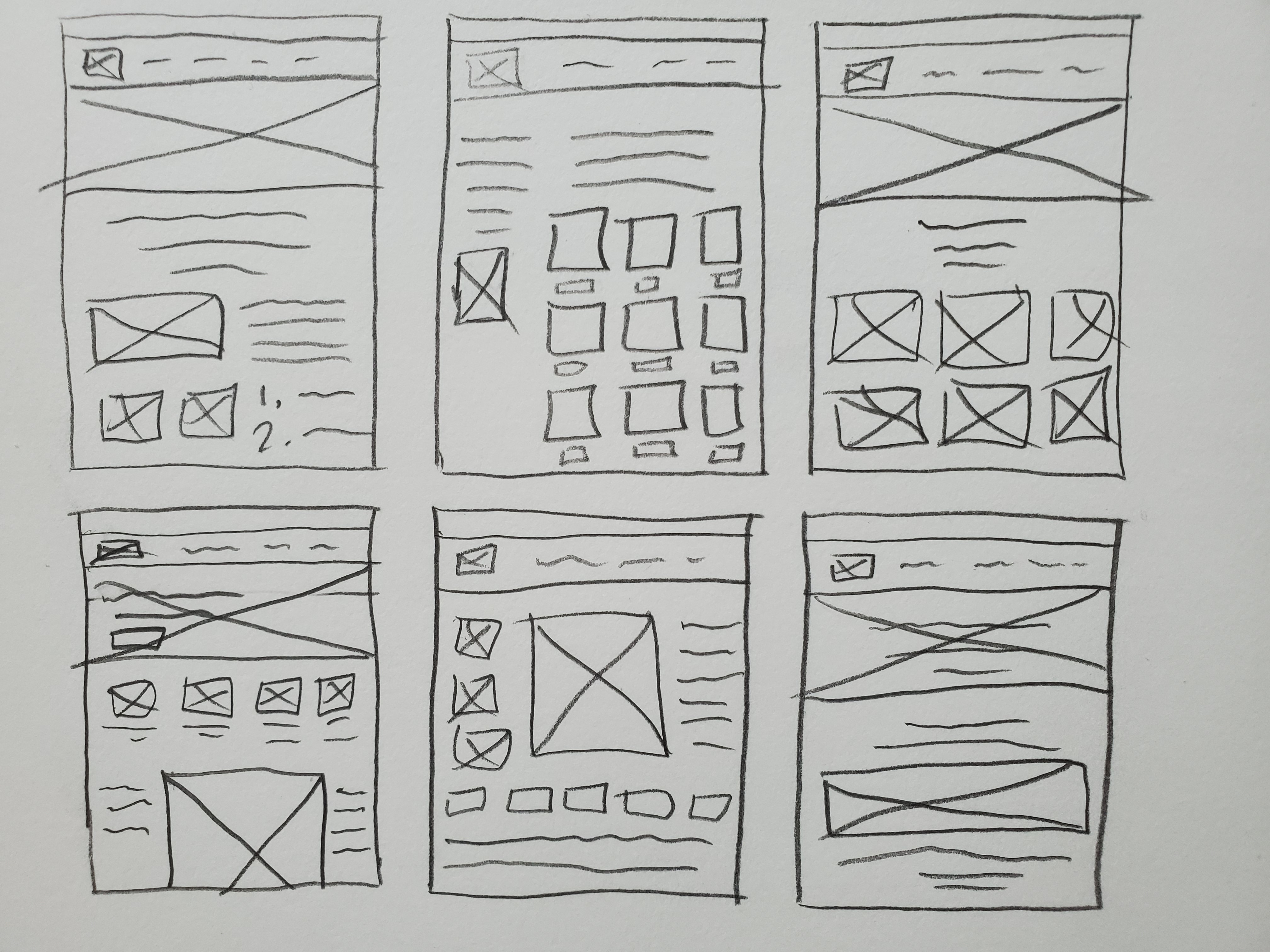 Plastec low fidelity wireframes